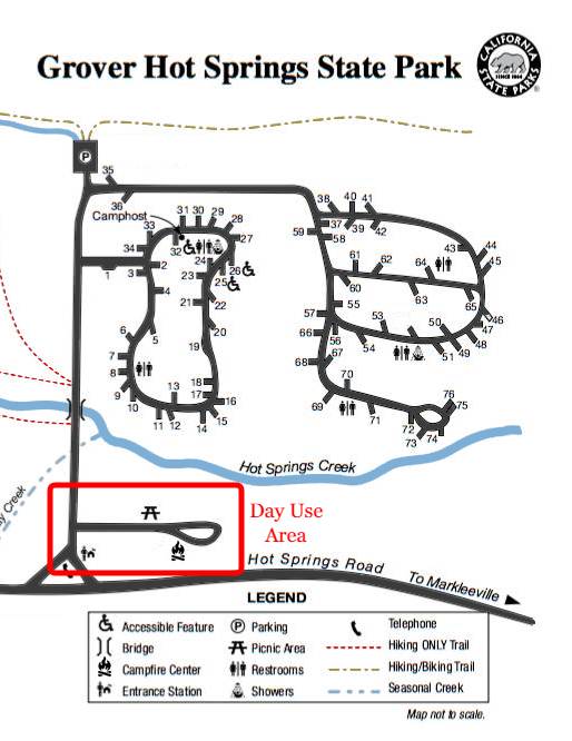 Day Use Area Map