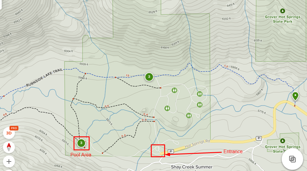 Grover Hot Springs Map 4