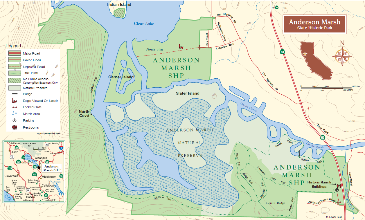Map Of Anderson Marsh SHP