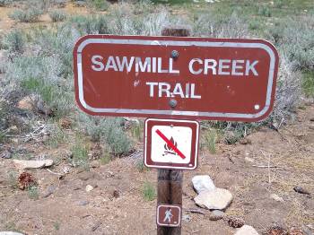 Sawmill Creek Trail Sign