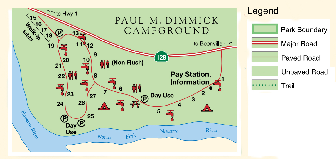Paul Dimmick Campground Map 2