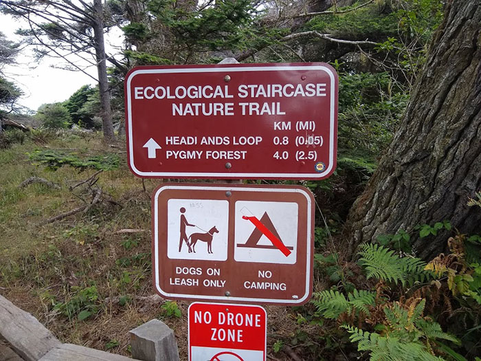 Jug Handle ecological sign