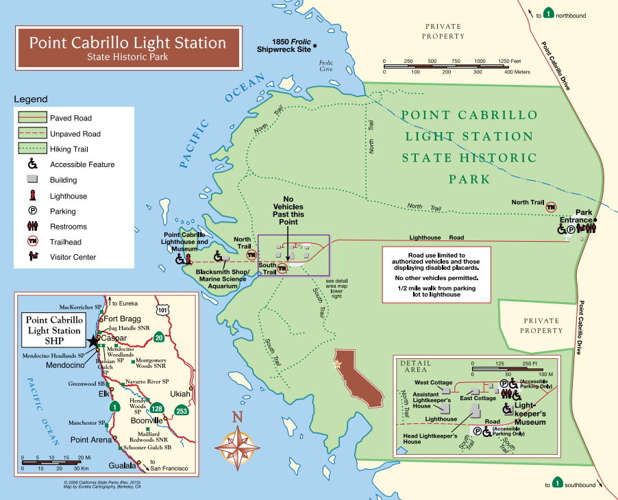 Point Cabrillo Light Station Map