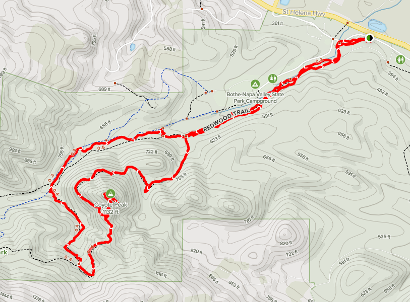 Coyote Peak Trail Map
