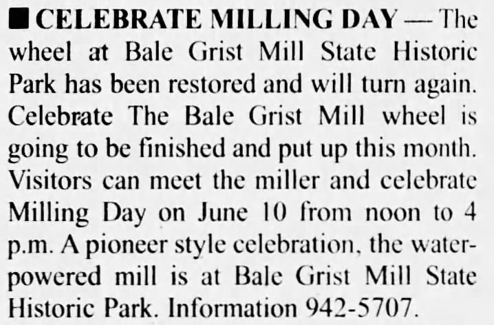 Milling Day 2000