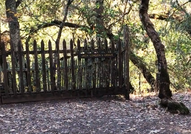 Jack Londons grave gate