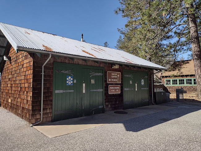 Empire Mine restroom parking lot