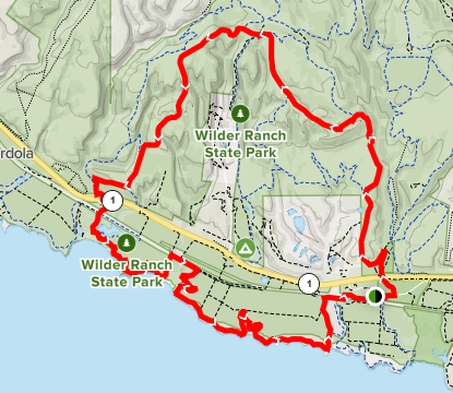 Wilder Ridge, Baldwin, Ohlone Bluff and Old Cove Landing Trail