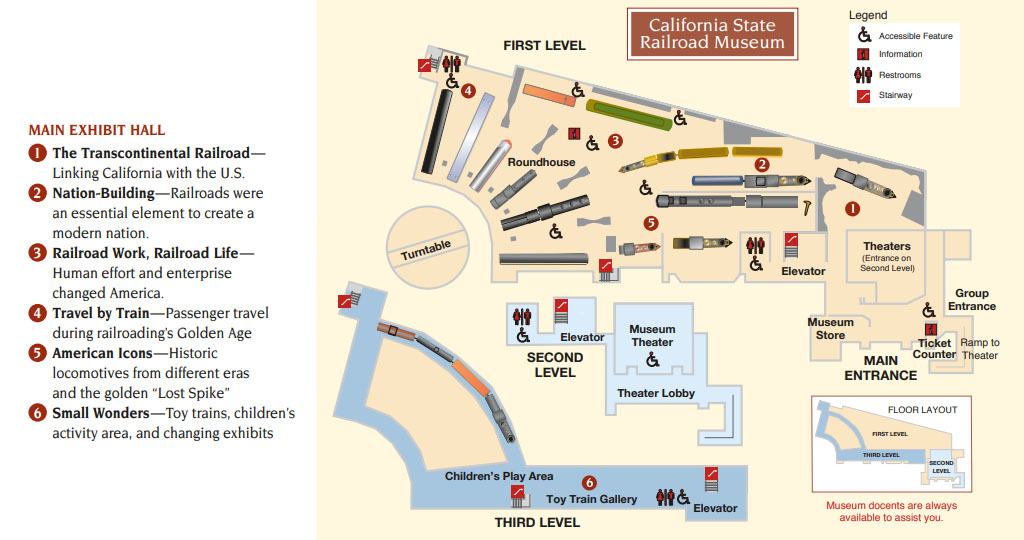California State Railroad Museum Map