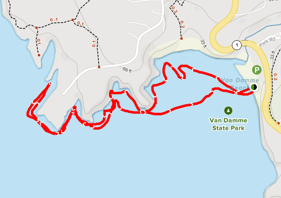 Van Damme SP kayaking route