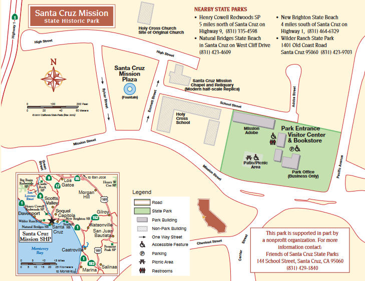 Santa Cruz Mission Map